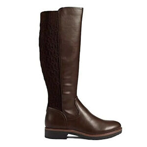 Tommy Hilfiger Women's Famian Riding Boots Dark Brown Size 7 M (MSRP $169)